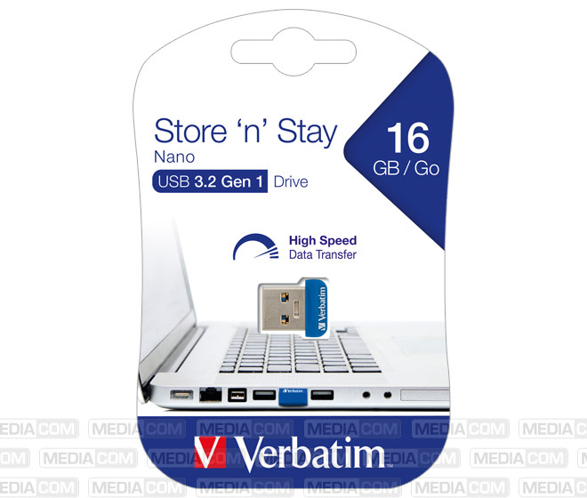 USB 3.2 Stick 16GB, Nano Store'n'Stay