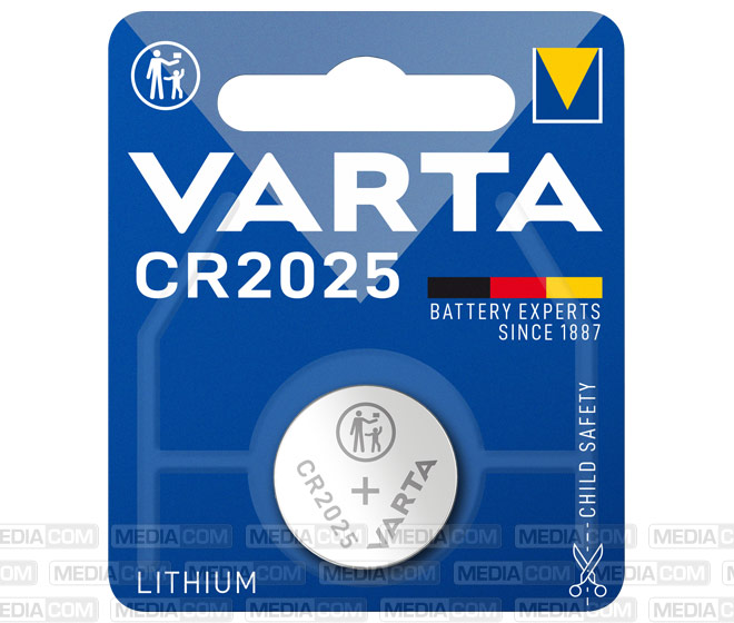 Batterie Lithium, Knopfzelle, CR2025, 3V