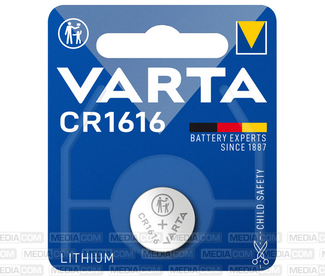 Batterie Lithium, Knopfzelle, CR1616, 3V