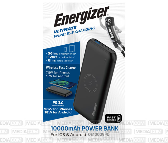 Akku Powerbank, 10.000mAh, QE10009PQ, schwarz
