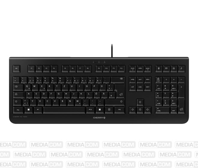 Tastatur KC 1000, USB, schwarz Tastatur KC 1000, USB, schwarz