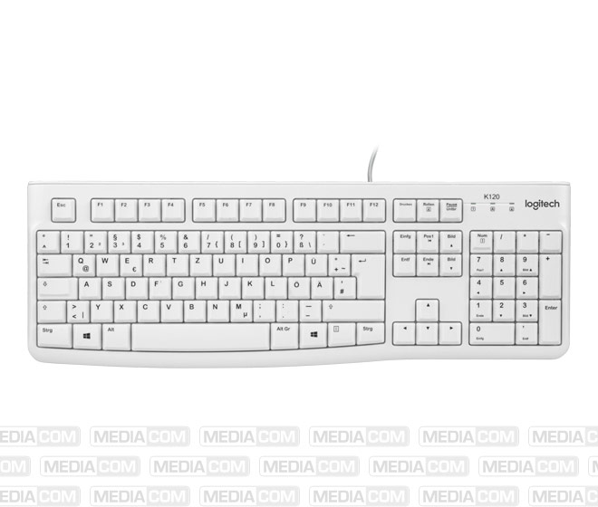 Tastatur K120, USB, weiss