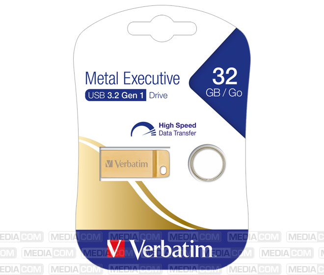 USB 3.2 Stick 32GB, Metal Executive, Gold