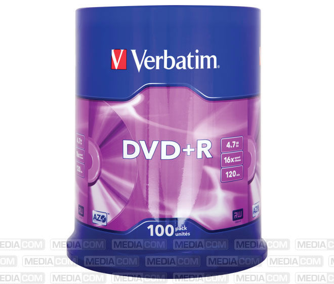 DVD+R 4.7GB/120Min/16x Cakebox (100 Disc)