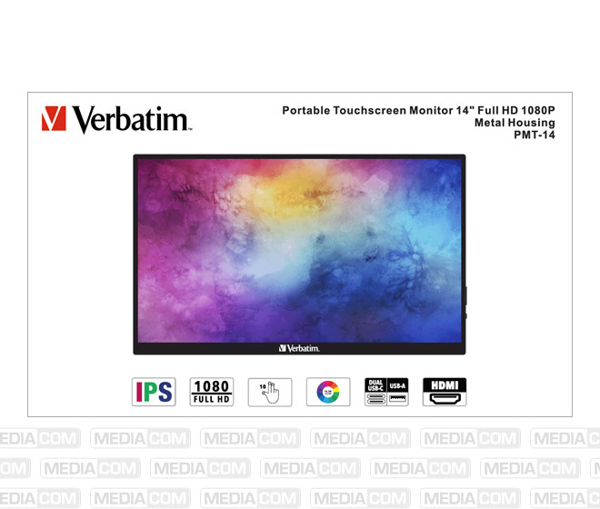 Portable Monitor PMT-14, 14'' (35.56cm), LCD, Full HD