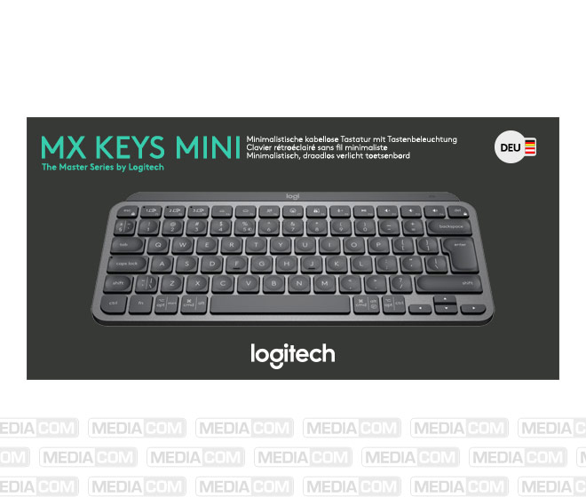 Tastatur MX Keys Mini, Wireless, Bluetooth, grafit