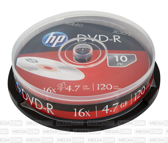 DVD-R 4.7GB/120Min/16x Cakebox (10 Disc)