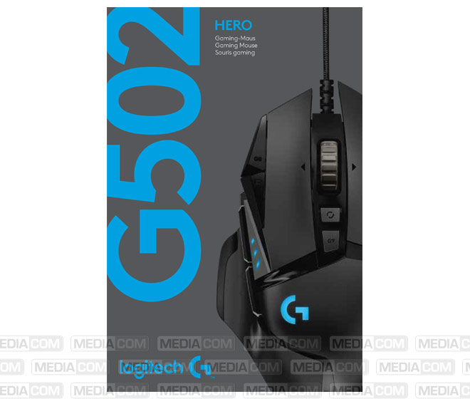 Gaming Maus G502, Hero, USB, schwarz