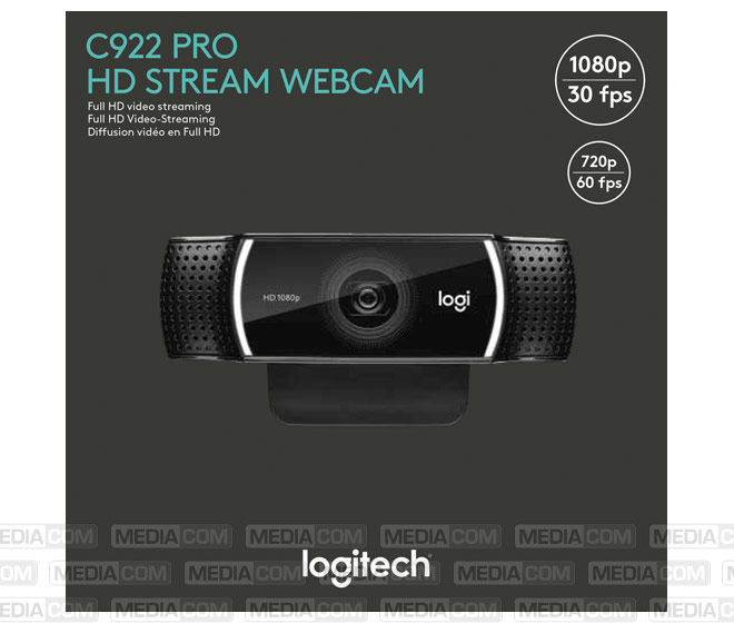 Webcam C922 Pro Stream, Full HD 1080p, schwarz