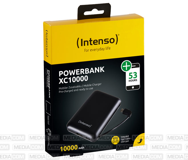 Akku Powerbank, 10.000mAh, XC10000, schwarz