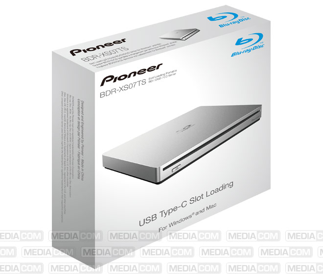 Blu-ray Recorder, USB 3.1, A-C, 6x/8x/24x, Slimline