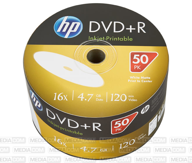 DVD+R 4.7GB/120Min/16x Bulk Pack (50 Disc)