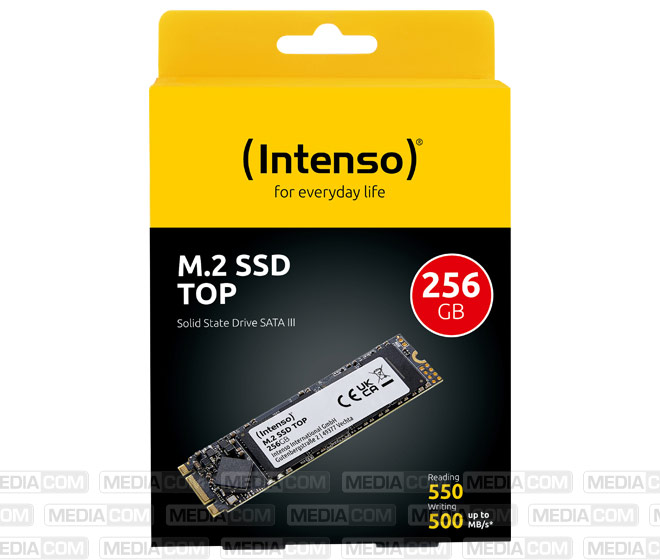 SSD 256GB, SATA-III, M.2 2280, Top