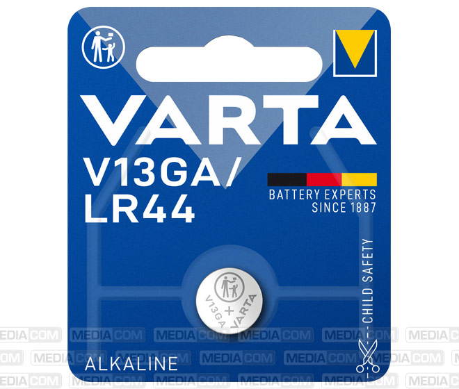 Batterie Alkaline, Knopfzelle, LR44, V13GA, 1.5V