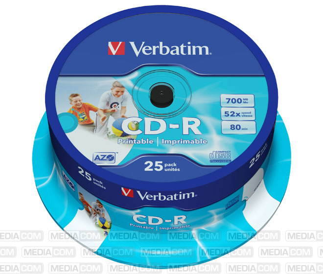 CD-R 80min/700MB/52x Cakebox  (25 Disc)