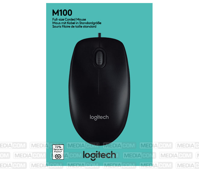 Maus M100, USB, schwarz Maus M100, USB, schwarz