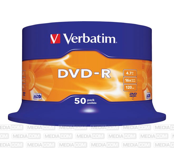 DVD-R 4.7GB/120Min/16x Cakebox (50 Disc)