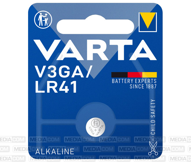 Batterie Alkaline, Knopfzelle, LR41, V3GA, 1.5V