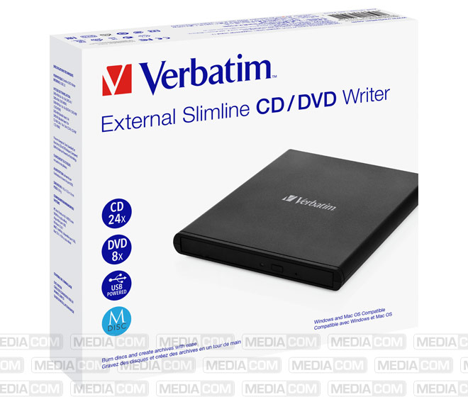 DVD Recorder, USB 2.0, 8x/6x/24x, Slimline