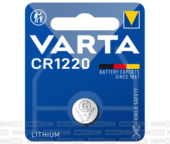 Batterie Lithium, Knopfzelle, CR1220, 3V