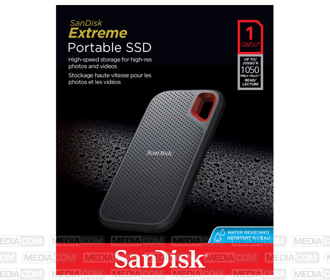 SSD 1TB, USB 3.2, Typ A-C, Extreme Portable SSD 1TB, USB 3.2, Typ A-C, Extreme Portable