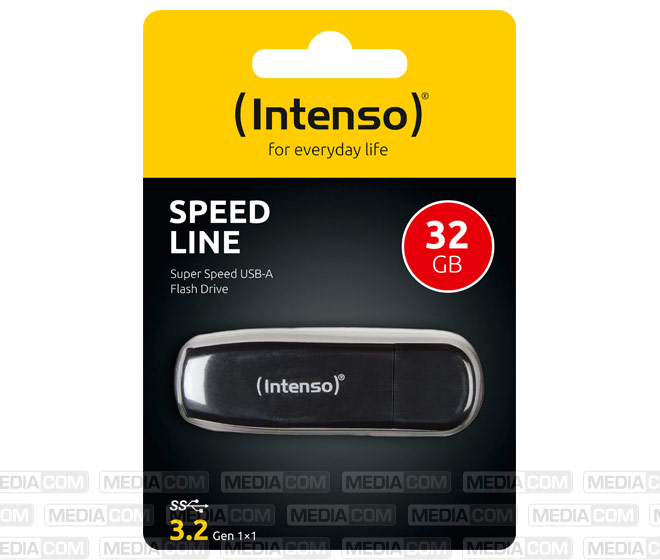 USB 3.2 Stick 32GB, Speed Line, schwarz