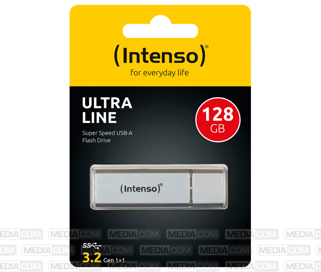 USB 3.2 Stick 128GB, Ultra Line, silber