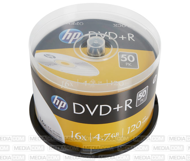 DVD+R 4.7GB/120Min/16x Cakebox (50 Disc)