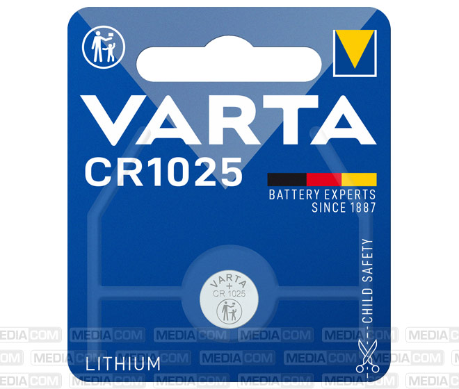 Batterie Lithium, Knopfzelle, CR1025, 3V