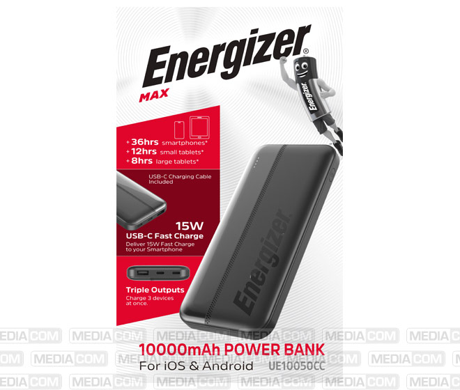 Akku Powerbank, 10.000mAh, UE10050CC, schwarz