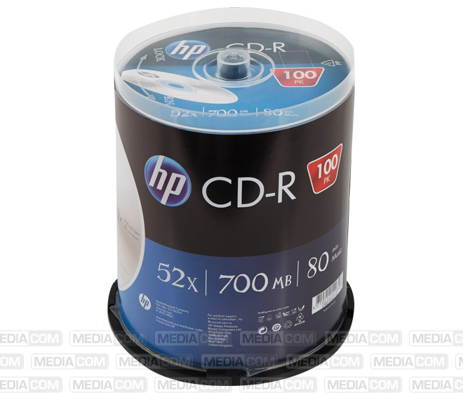 CD-R 80Min/700MB/52x Cakebox (100 Disc)