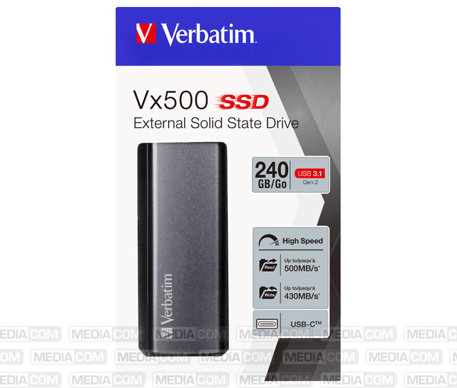 SSD 240GB, USB 3.1, Typ A-C, Mini