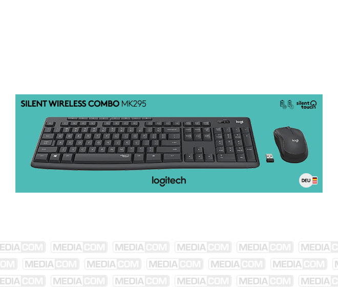 Tastatur/Maus Set MK295, Wireless, grafit