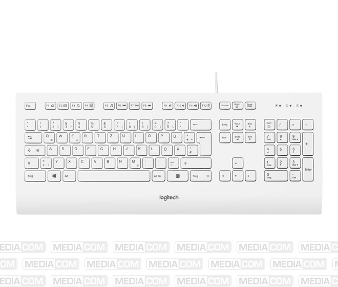 Tastatur K280e, USB, weiss