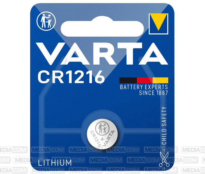 Batterie Lithium, Knopfzelle, CR1216, 3V