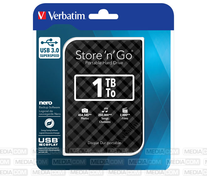 Festplatte 1TB, USB 3.0, 6.35cm (2.5''), schwarz Festplatte 1TB, USB 3.0, 6.35cm (2.5''), schwarz