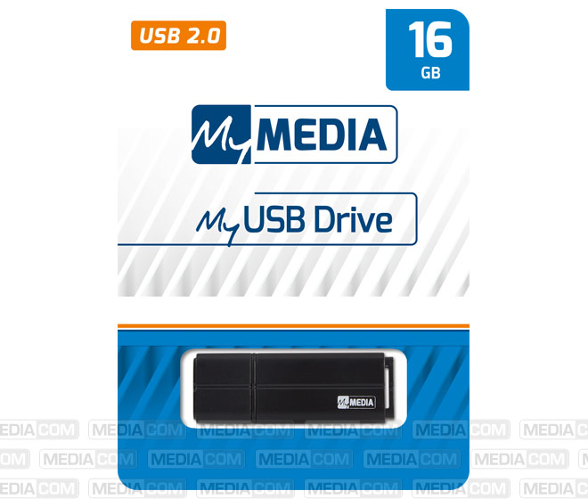 USB 2.0 Stick 16GB, schwarz