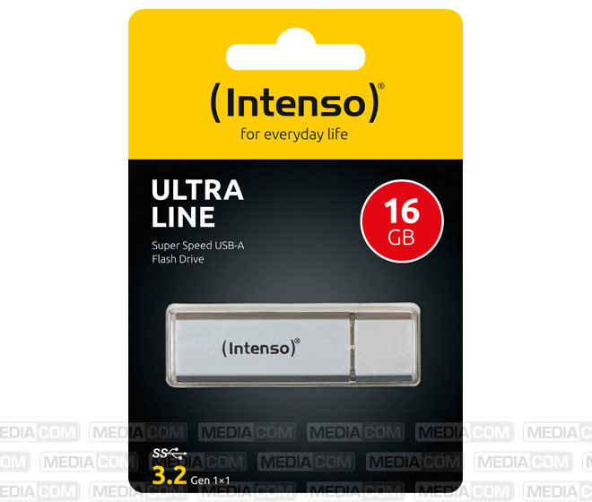 USB 3.2 Stick 16GB, Ultra Line, silber