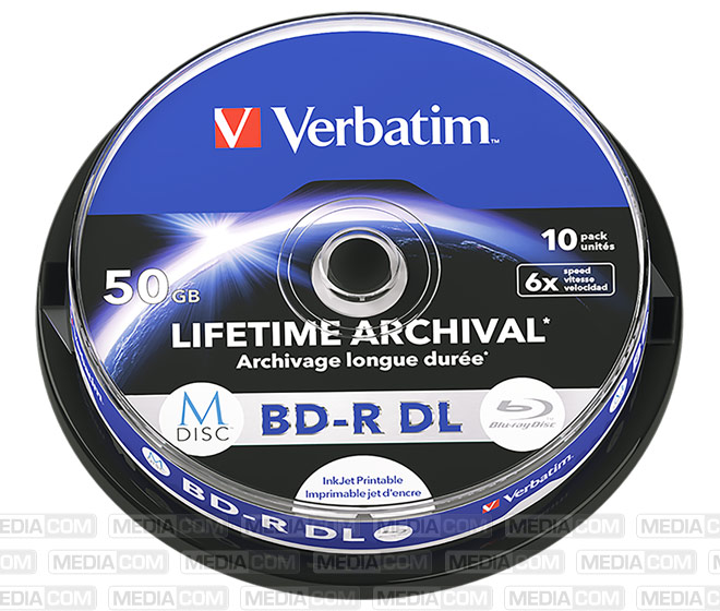 M-DISC BD-R DL 50GB/1-6x Jewelcase (5 Disc)