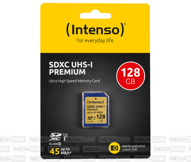 SDXC-Card 128GB, Premium, Class 10, U1, UHS-I