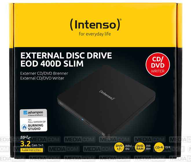 DVD Recorder, USB 3.2, A-C, 8x/6x/24x, Slim