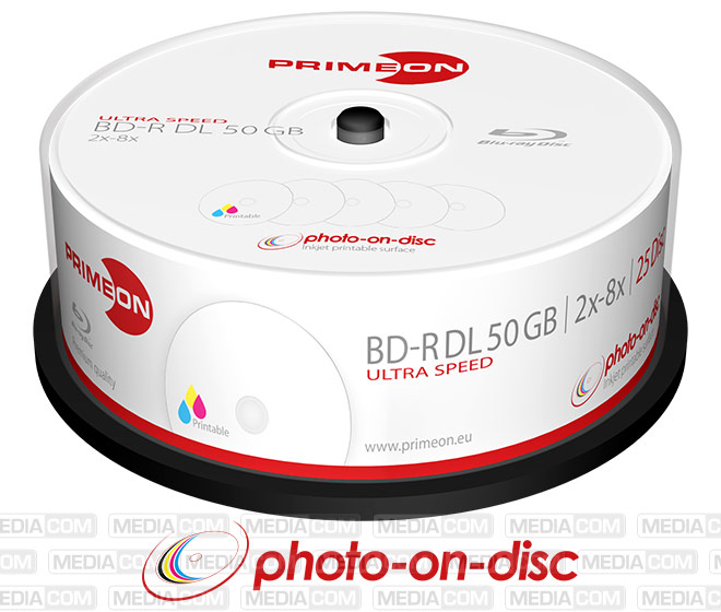 BD-R DL 50GB/2-8x, Ultra Speed, Cakebox (25 Disc)