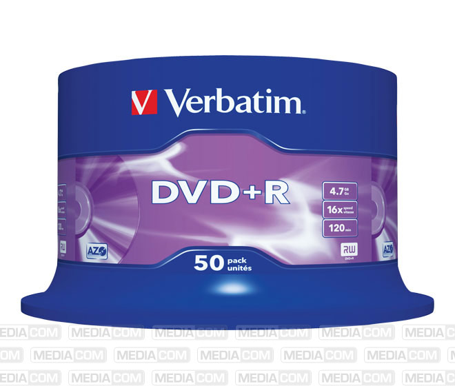 DVD+R 4.7GB/120Min/16x Cakebox (50 Disc)