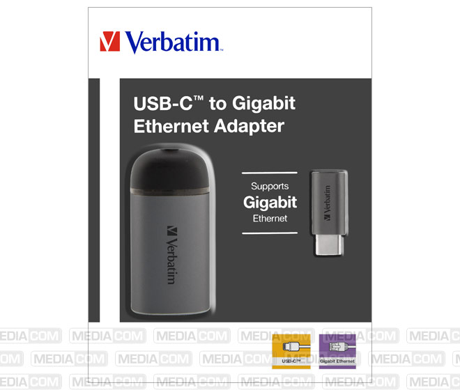 Adapter, USB 3.1-C, RJ45 Gigabit, silber