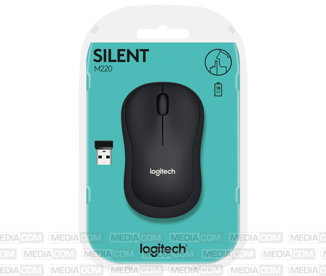 Maus M220, Silent, Wireless, anthrazit Maus M220, Silent, Wireless, anthrazit