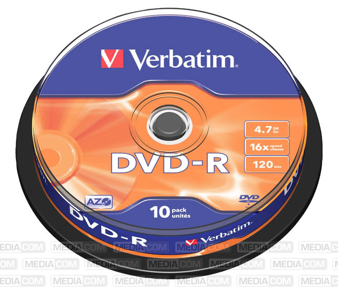 DVD-R 4.7GB/120Min/16x Cakebox (10 Disc)