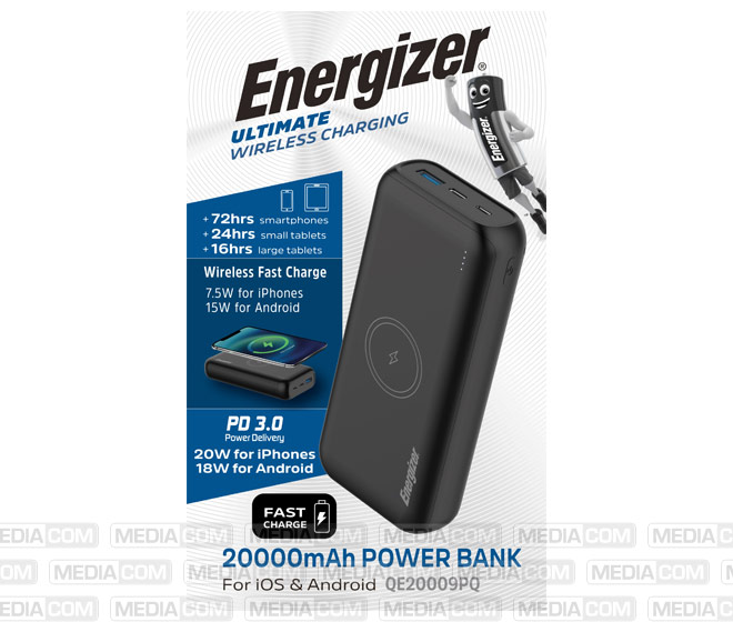 Akku Powerbank, 20.000mAh, QE20009PQ, schwarz
