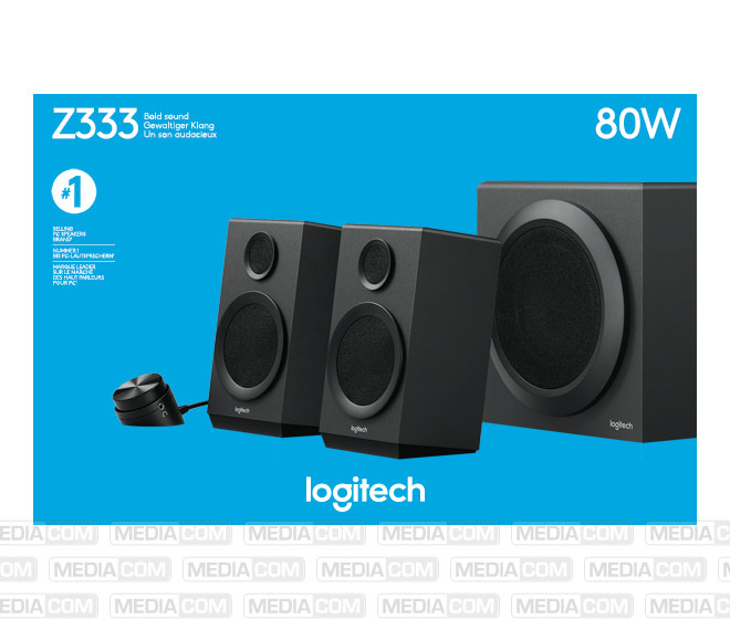 Lautsprecher Z333, Audio, Stereo 2.1, 80W
