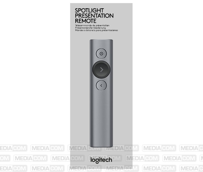 Presenter Spotlight, Wireless, Bluetooth, grau