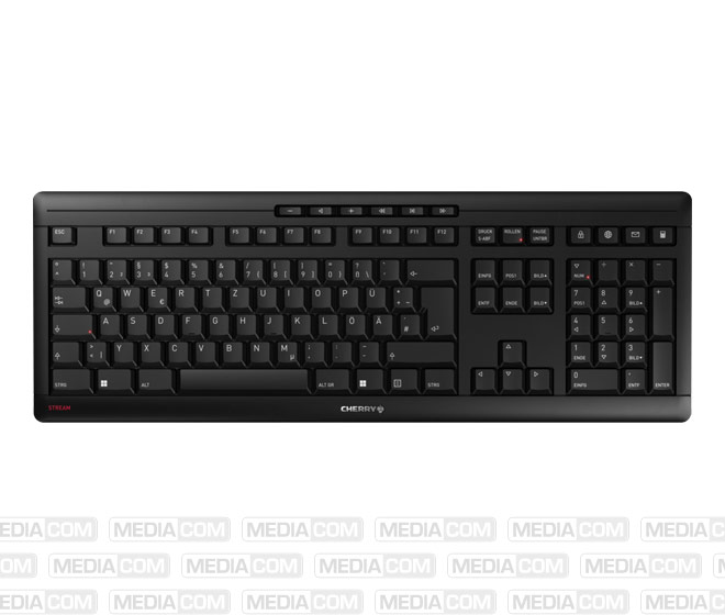 Tastatur STREAM Keyboard, Wireless, schwarz